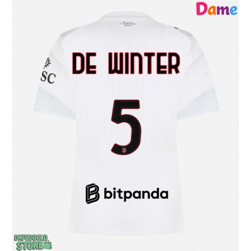 AC Milan Koni De Winter #5 Replika Udebanetrøje Dame 2026-27 Kortærmet